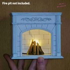 1 12 Scale Dollhouse Miniatures Unfinished Vintage Electric Fireplace  Bedroom