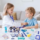Kids Doctor Kit 35 Pcs With Stethoscope   Storage Bag - Pretend Play Medical Set