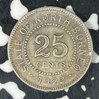 1929-h British North Borneo 25 Cents Lot jm0565 Silver  Nice  Scarce 