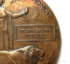 Original Wwi British Kia Death Penny Plaque Medal - George Henry Metcalfe