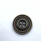 Lot Of 49 Antique Brass Look 9 16  Round Metal 4 Hole Buttons Sew Sewing Tailor