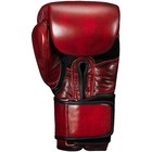 Title Boxing Blood Red Leather Bag Gloves