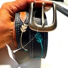 Catchfly Studio Arrow Embroidered Belt Size L Western Boho Southwestern Nwt