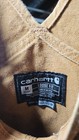 Carhartt Men   s Brown Canvas Loose Fit Bib Overalls   Size Medium Short