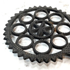 Vintage Antique Primitive Farmhouse Cast Iron Hearth Trivet Lovely Design  
