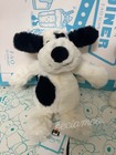 Jellycat Bashful Black   White Puppy 12in Plush Doll Gift Toy Dust Bag