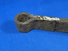 19thc  Hand Forged Pintle Hinge Hardware  Hooked For Beam  Fireplace Crane 