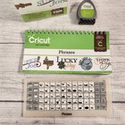 Cricut Phrases Art Cartridge 2001093 Everyday Sentiments Handbook Overlay Case