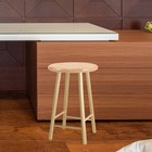 Luxshiny Solid Wood Round Stool Seat Replacement 11 6 29 5x29 5cm  As Shown 