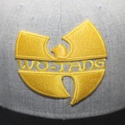 Wu-tang Clan New Era Hat Fitted 7 1 4 Light Gray Top Black Bill Embroidered Logo