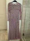Mother Of The Bride Dress Size 4  Sequins  And Beads  Floor Length