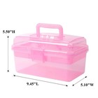 Multipurpose Plastic Storage Container Organizer Box Case With Removable Tray
