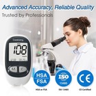 Careliving Mm1100 Blood Glucose Monitor Kit With 100 Test Strips  100 Gray