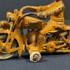 Rare Harley Davidson 7 Inch Hubley Cast Iron Motorcycle 1930s Original Paint 