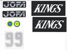 Replicated Vintage Jofa Vm Helmet 225   235 51 Stickers Gretzky Kings Silver 99