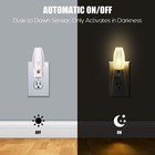 Led Night Light Plug-in  Warm White  Dusk-to-dawn Sensor     4 Pack For Kids  Nurs