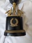 Antique Vintage Figural Brass bronze Globe And Swan Statue Decoration