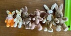Lot 7 Dollhouse Bear Rabbits 2   -4     Jointed Some Artist So Cute 