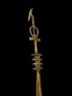 Handmade Was Scepter Made In Egyptian   Sceptre Of God Osiris With Djed Pillar