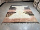 New Moroccan Berber Beni Ourain All Wool Rug Custom Handmade Design Carpet Rug