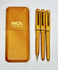 Marksman Fountain Pen  Ballpoint Pen  0 5mm Pencil Wood Grain Plastic Set W case