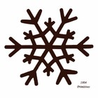 6 -- Primitive Rusty Tin Look 3-3 8  Snowflakes - Great For Crafting