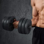 Juego De Pesas Hierro Mancuernas Para Ejercicios En Casa Para Hombre 44lbs Set