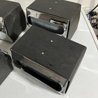 6 Georgia Pacific Mornap Chrome   Black Double Sided Napkin Holder Dispenser