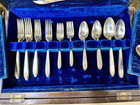 Vintage Oneida Community Plate Grosvenor Boxed Service For 6  56pcs Total 