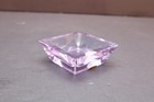 Moser Purple Glass Square Decorative Collectible Ashtray W Original Box Signed