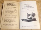 1941 Singer Featherweight 221-1 Instruction Manual   Portable Electric Machine