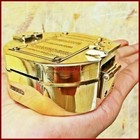 Antique Maritime Brass Brunton Compass Nautical Direction Compass Handmade Gift