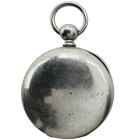 Antique 18s Unbranded Smooth Bezel Pocket Watch Case Key Wind Nickel Silver Usa