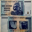 100  Original Zimbabwe 100 Trillion Dollars 2008 Aa Series P91 Unc Uv Passed Coa
