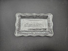 Vtg Indiana Glass Last Supper Trinket Plates Dish  Lt Blue    Clear