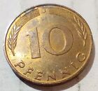 10 Pfennig 1991 J Germany Coin Bundesrepublik Deutchland Oak Hamburg Mint