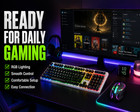 Kds-902 Led Gaming Keyboard Mouse Combo Wired Usb Backlit Full Size Pc