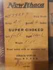 1926 Vintage New Ithaca Gun Co  Shotgun 20 Gauge Field Grade Factory Hang Tag 