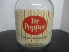 Dr Pepper  Soda Fountain Syrup Candy Stripe  Paper Label 1 Gallon Jug S c  Tax