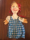 4 Vintage Plush Head Puppets Punch And Judy Lot 5pcs Total 1 Playbill
