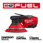Milwaukee 2585-20 M12 Fuel 6-inch Random Orbital Sander Variable Speed