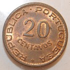 1948 Angola 20 Centavos Coin