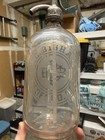 Ex Rare Medford Oregon Seltzer Bottle P C Bigham Matching Top Monogram