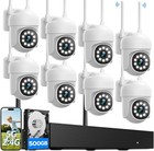 16ch 4k Nvr Wireless Security Camera System Cctv Ptz Wifi Cameras Audio For Home