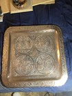 Extremely Fine Vintage Islamic Persian Hand Chased Brass Tray