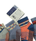 Bombas Toddler Midweight Calf Crew Socks 4-pack Multicolor New Grippers Cotton