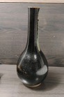Japanese Pottery Vase Signed Antique Vintage Bottle Vase