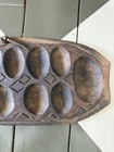 Vintage Hand Carved African Mancala Board Game  Primitive Folk Art