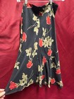 Vintage The Limited Silk Maxi Layered Skirt Boho Broomstick Womens Ladies 12 Ros