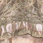 Antique Edwardian Victorian Lace Silk Pink Cap Bonnet Tatted Handmade Crochet